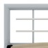 Estructura de cama de metal gris y blanco 120x200