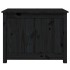 Mesa de centro de madera maciza de pino negro 71x49x55