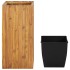 Arriate de madera maciza de acacia 43,5x43,5x90