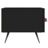Mueble de TV madera de ingeniería negro 150x36x30