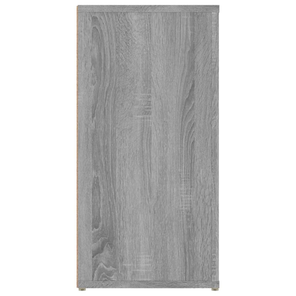 Aparador de madera contrachapada gris Sonoma 100x30x59,5