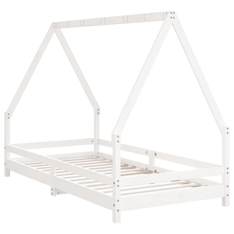 Estructura de cama para niños madera de pino blanco 90x190