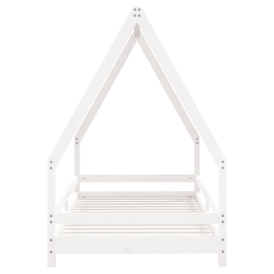 Estructura de cama para niños madera de pino blanco 90x190