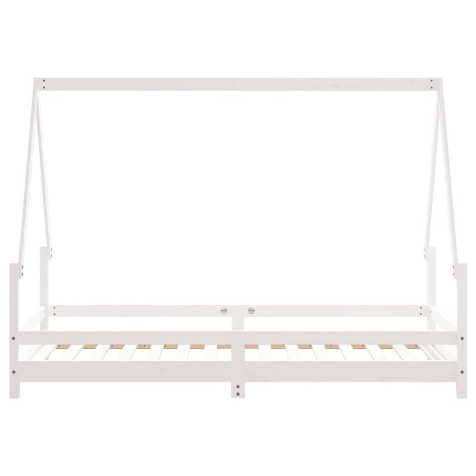 Estructura de cama para niños madera de pino blanco 90x190