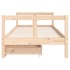 Estructura de cama para niños con cajones madera pino 80x200