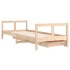 Estructura de cama para niños con cajones madera pino 80x200