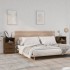 Mesitas de noche 2 uds madera contrachapada color roble