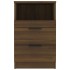 Mesitas de noche 2 uds madera contrachapada color roble