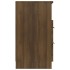Mesitas de noche 2 uds madera contrachapada color roble