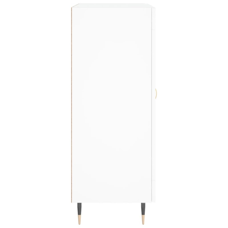 Aparador de madera de ingeniería blanco 69,5x34x90