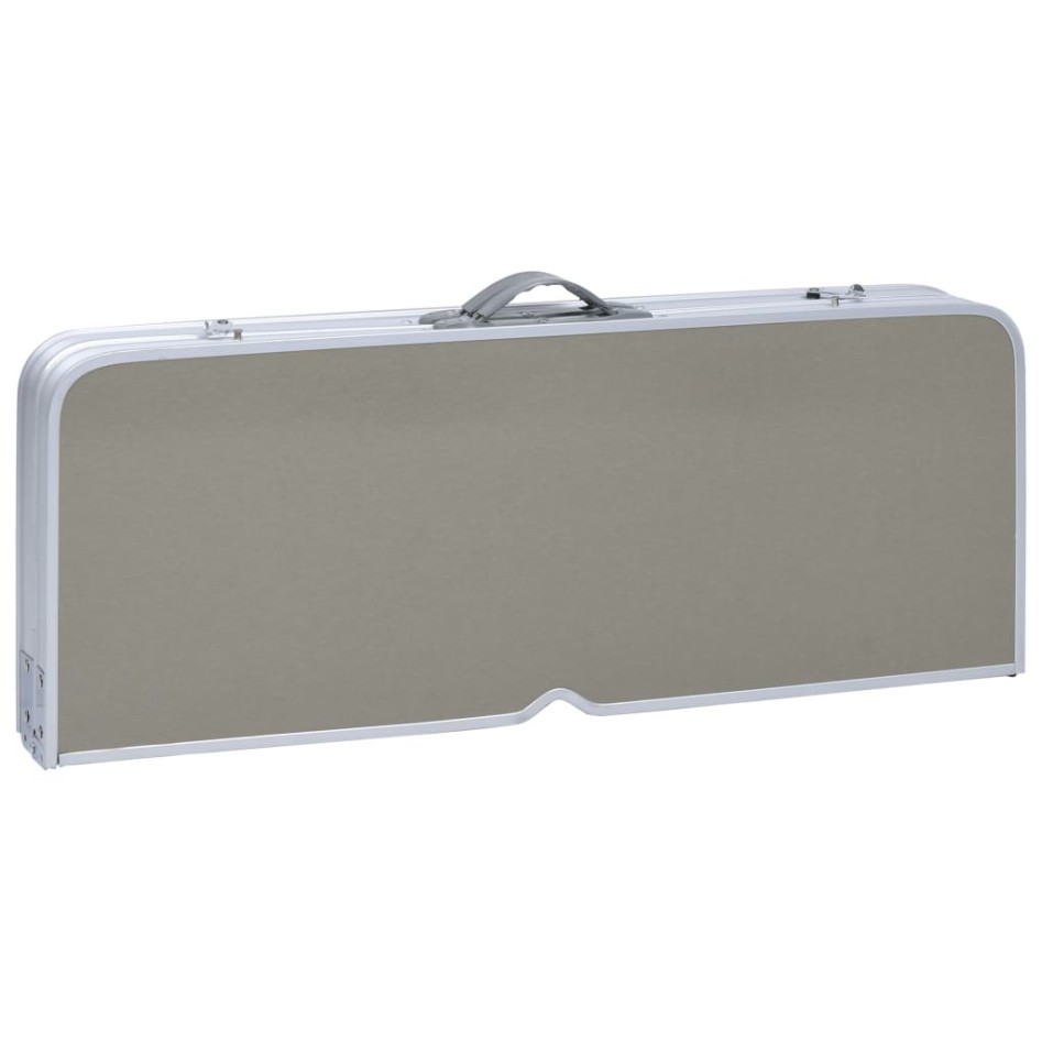 Mesa de camping plegable con 4 asientos acero