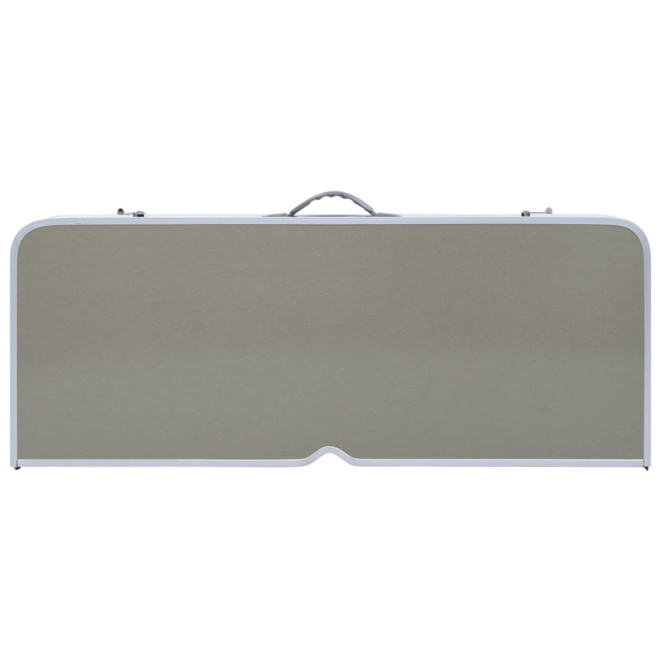 Mesa de camping plegable con 4 asientos acero