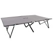 Tumbona plegable para 2 personas acero gris