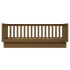 Sofá cama de madera maciza de pino marrón miel 80x200