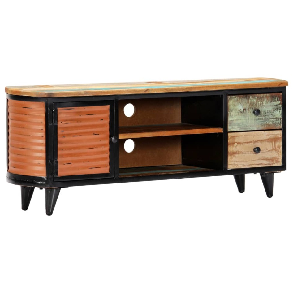 Mueble para TV madera maciza reciclada 120x30x45