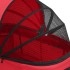 Cochecito doble de perros plegable tela oxford rojo 83x48x97