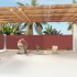 Toldo lateral retráctil marrón 180x1200
