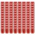 Tarros de mermelada de vidrio con tapa roja 96 unidades 230