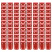 Tarros de mermelada de vidrio con tapa roja 96 unidades 230 ml