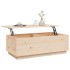 Mesa de centro de madera maciza de pino 100x50x35