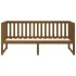 Sofá cama de madera maciza de pino marrón miel 75x190