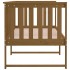 Sofá cama de madera maciza de pino marrón miel 75x190