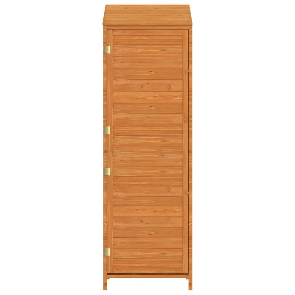 Cobertizo de jardín madera maciza de abeto marrón