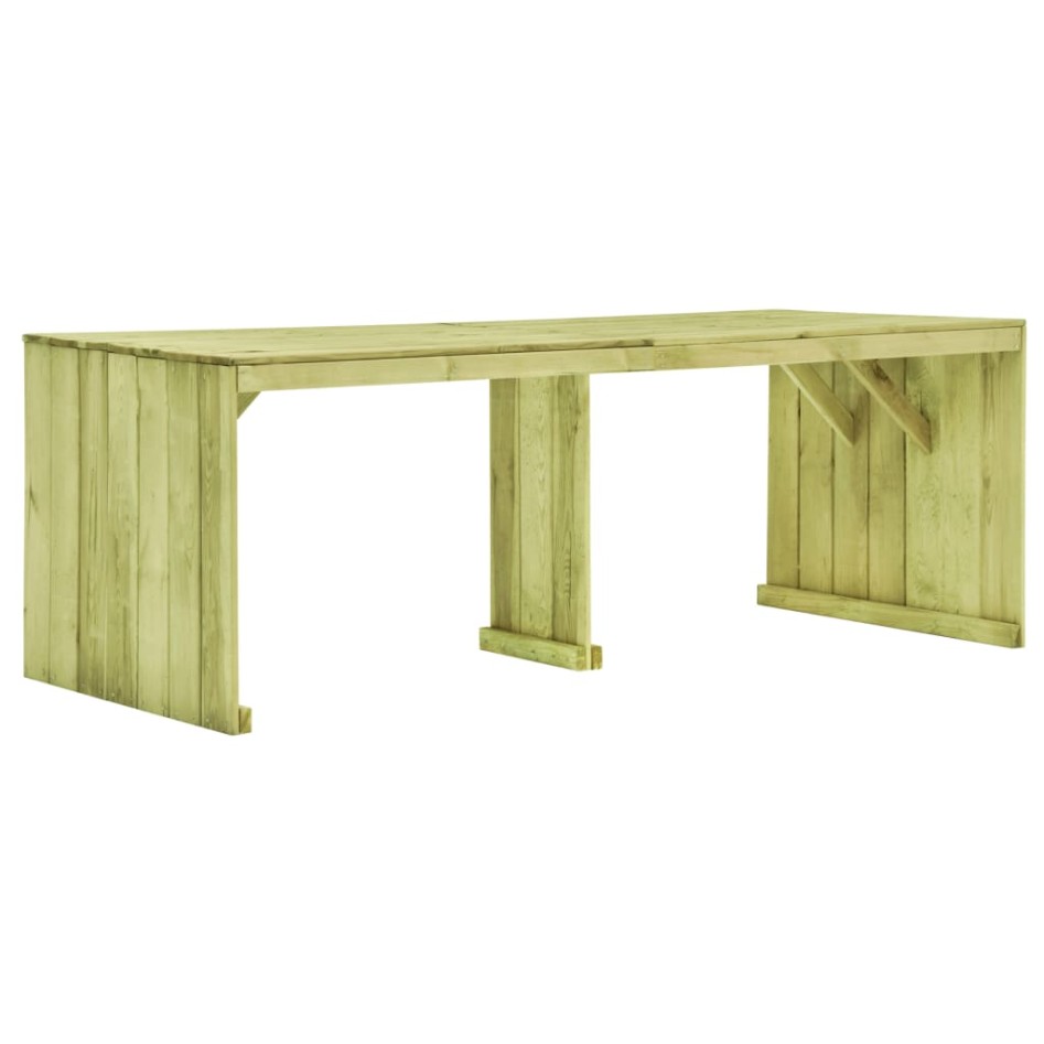 Mesa de jardín madera de pino impregnada 220x101,5x80