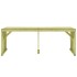 Mesa de jardín madera de pino impregnada 220x101,5x80
