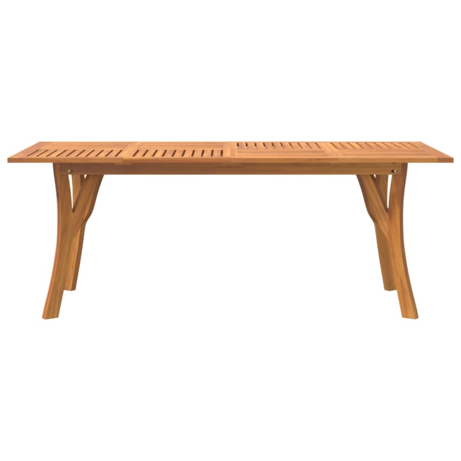 Mesa de jardín madera maciza de acacia 200x90x75
