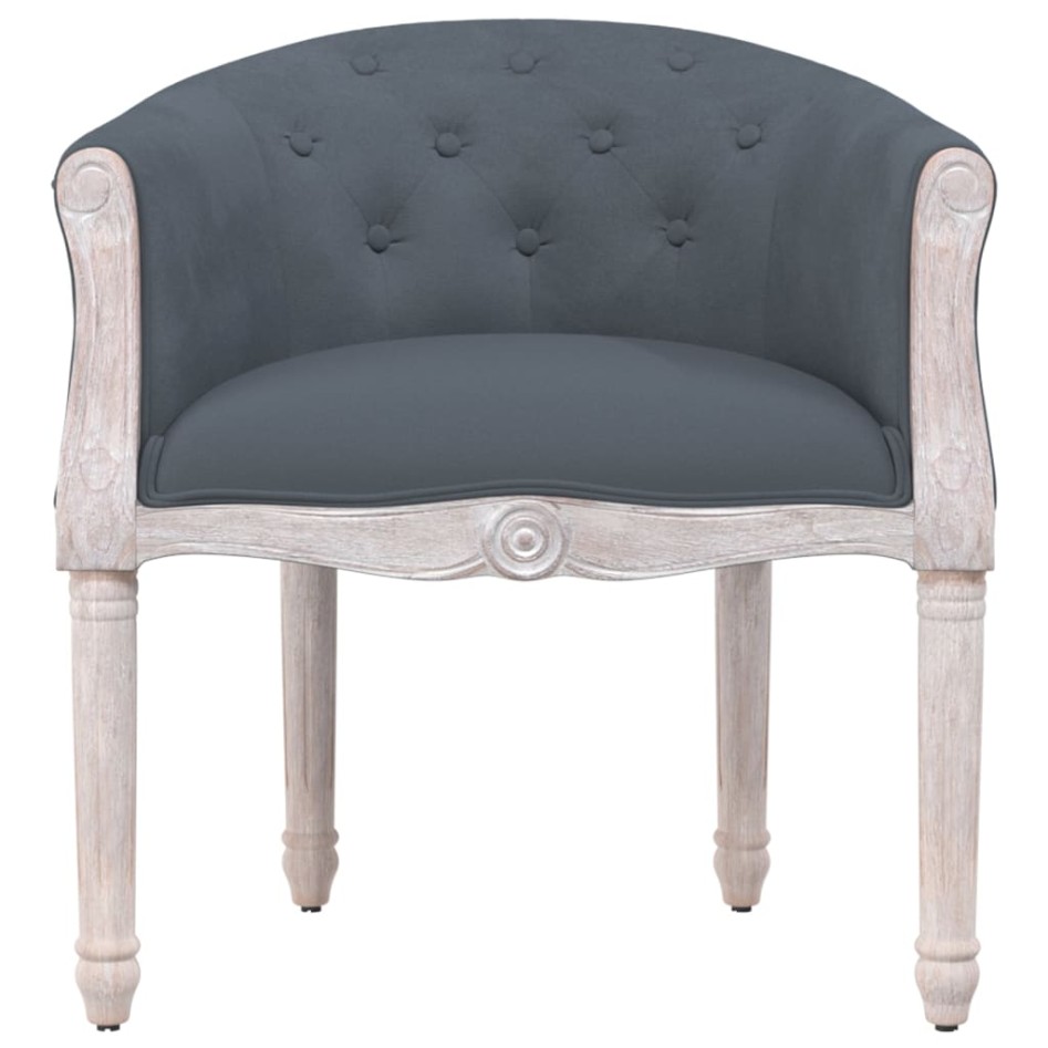 Silla de comedor terciopelo gris