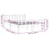 Estructura de cama madera maciza gris 120x200