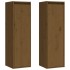 Armario de pared 2 uds madera de pino marrón miel 30x30x100