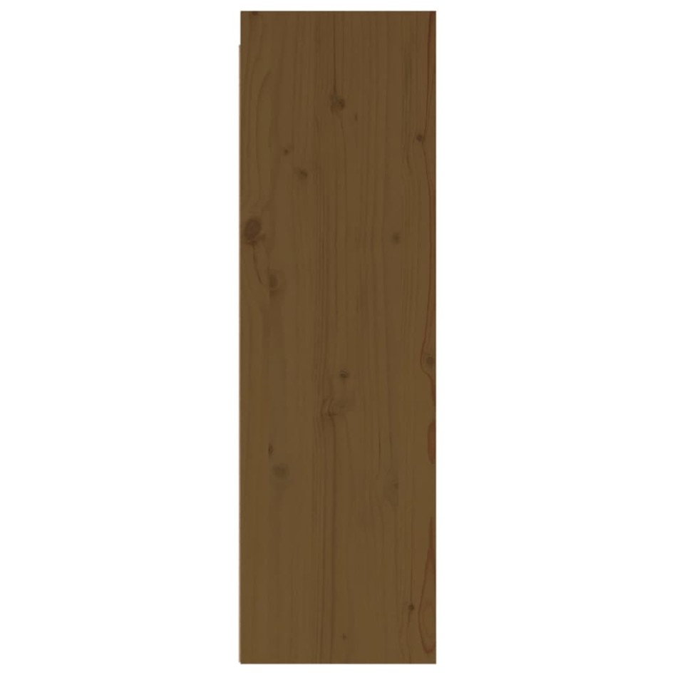 Armario de pared 2 uds madera de pino marrón miel 30x30x100