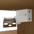 Armario de pared 2 uds madera de pino marrón miel 30x30x100