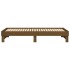 Sofá cama extraíble madera de pino marrón miel 2x(80x200)