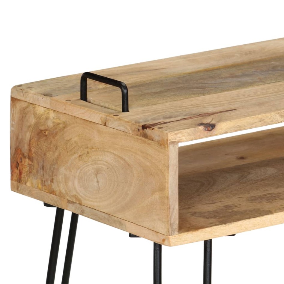Mesa consola de madera maciza de mango 115x35x76