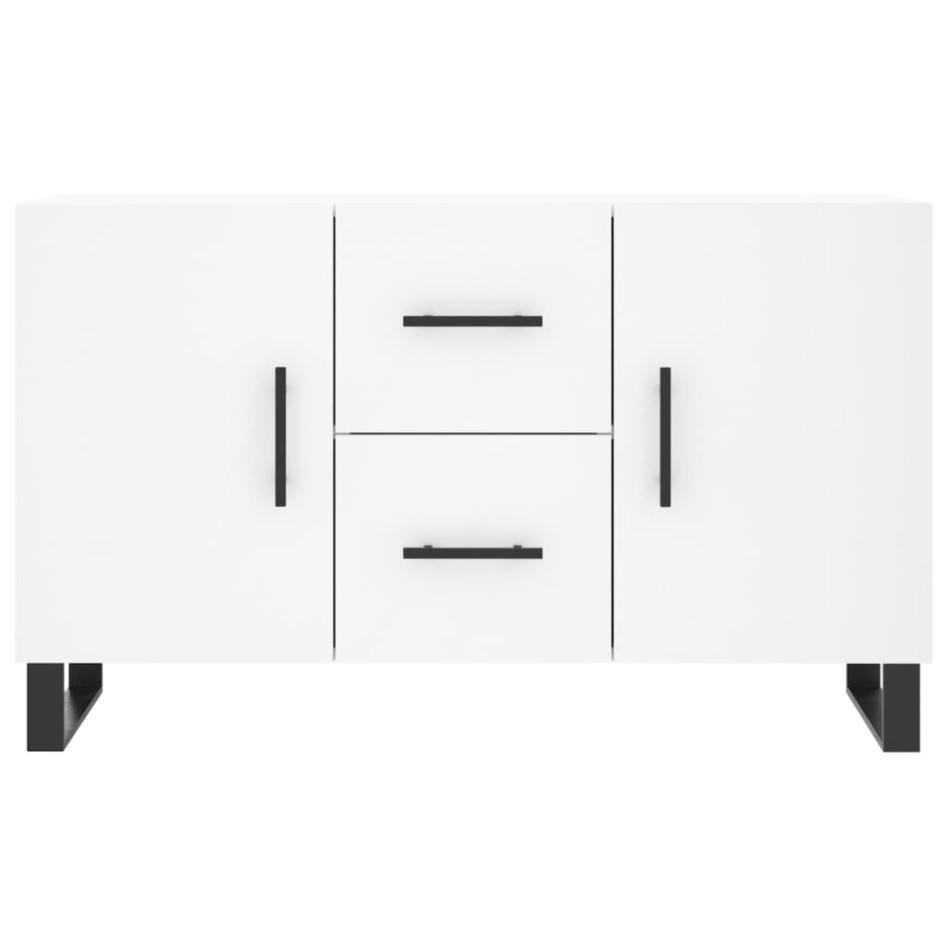 Aparador de madera de ingeniería blanco 100x36x60