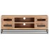Mueble de TV de madera maciza de acacia 110x30x40