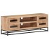 Mueble de TV de madera maciza de acacia 110x30x40