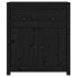 Aparador de madera maciza de pino negro 70x35x80