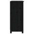 Aparador de madera maciza de pino negro 70x35x80