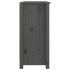 Aparador de madera maciza de pino gris 100x35x74