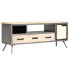 Mueble para TV de madera de mango maciza y acero 120x30x45