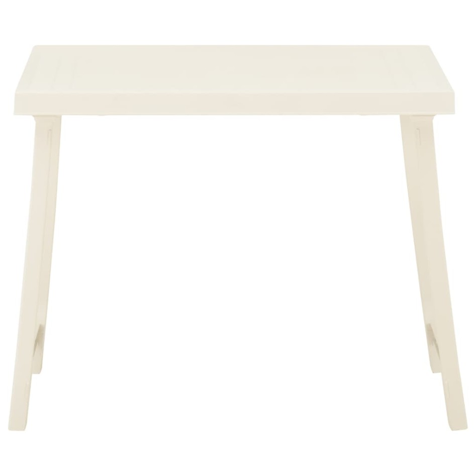 Mesa y sillas bistró de jardín plegables 3 pzas plástico