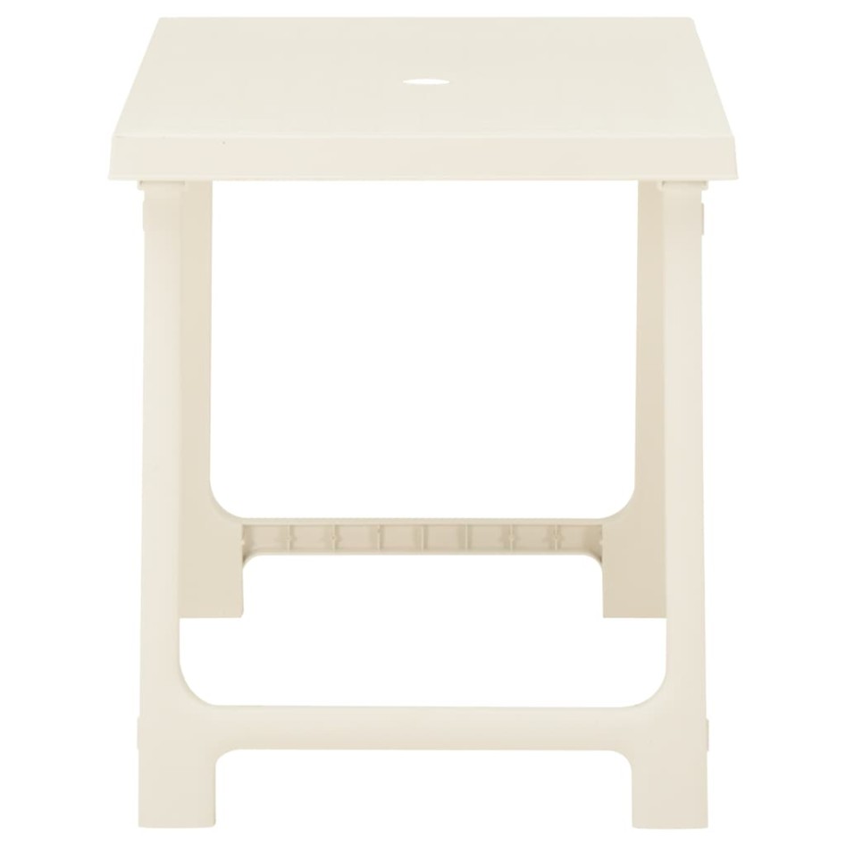 Mesa y sillas bistró de jardín plegables 3 pzas plástico