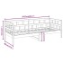 Sofá cama madera maciza de pino marrón miel 80x200