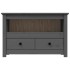 Mueble de TV de madera maciza de pino gris 79x35x52