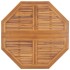 Mesa de comedor de jardín plegable teca maciza 110x110x75