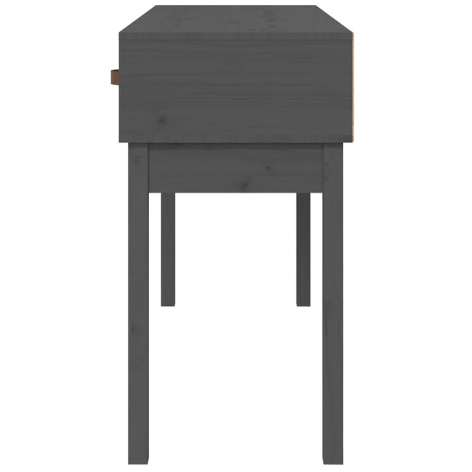 Mesa consola de madera maciza de pino gris 114x40x75